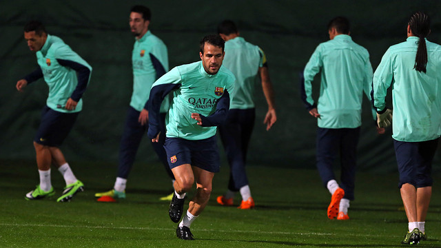 فابريجاس يعود للتدريب مع برشلونة