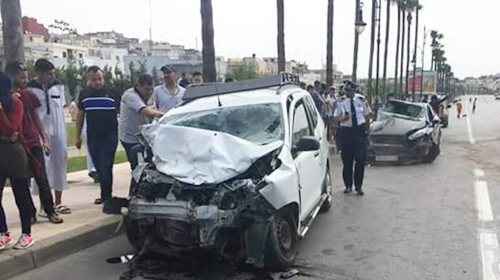 إصابة 13 شخصا في حادثة سير وسط طنجة