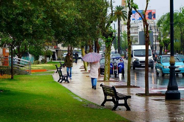 مقاييس التساقطات المطرية المسجلة في جهة طنجة خلال 24 ساعة