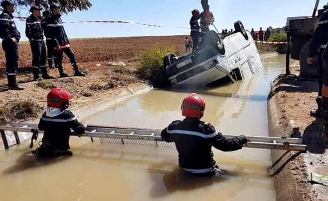 مصرع 16 مهاجرا سريا إثر سقوط عربة في مجرى قناة للري بين السعيدية والناظور