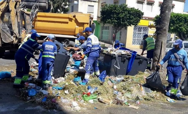 جمع أزيد من 7000 طن من النفايات خلال فترة عيد الأضحى بطنجة