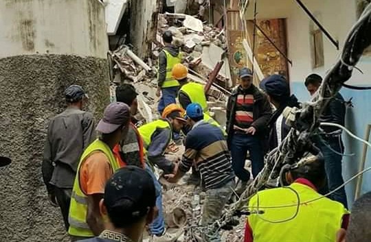 مصرع شخص في حادث انهيار منزل بالمدينة القديمة لطنجة
