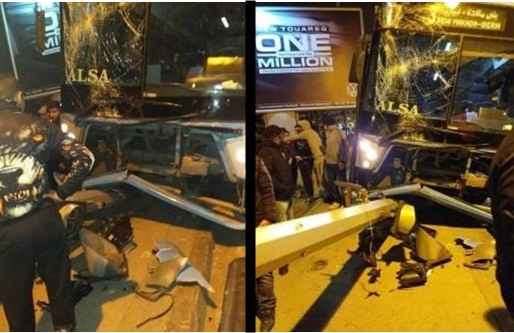 اصطدام حافلة للنقل الحضري بطنجة تخلف اصابة شخصين بجروح خطيرة