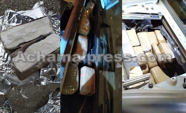 احباط محاولتين لتهريب الحشيش والكوكايين داخل شاحنتين بطنجة المتوسط