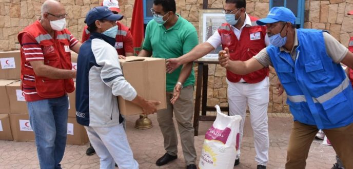 توزيع مساعدات غذائية لحوالي 870 من مهنيي الصيد البحري بالمضيق-الفنيدق