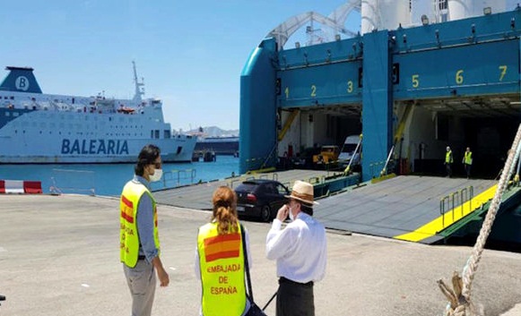 اسبانيا تعلن عن رحلة بحرية جديدة من طنجة المتوسط لإعادة رعاياها العالقين في المملكة