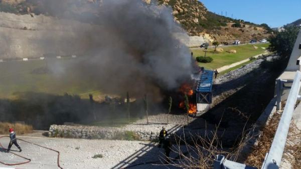 مصرع سائق شاحنة احتراقا في حادثة سير بالقرب من طنجة التوسط