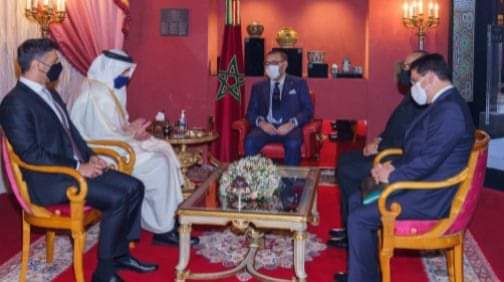 جلالة الملك يستقبل وزير الخارجية والتعاون الدولي الإماراتي