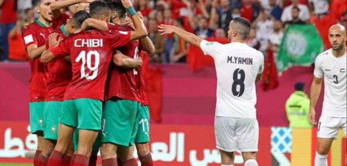 المنتخب المغربي يفتتح حملة الدفاع عن لقبه بانتصار عريض على فلسطين