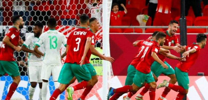 المنتخب المغربي يهزم السعودية وينهي الدور الاول من كأس العرب بالعلامة الكاملة