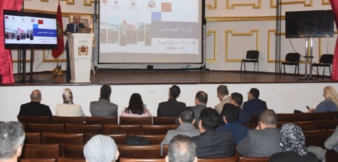 عرض حصيلة مشروع “التعليم الثانوي” ضمن مشاريع حساب تحدي الألفية بتطوان