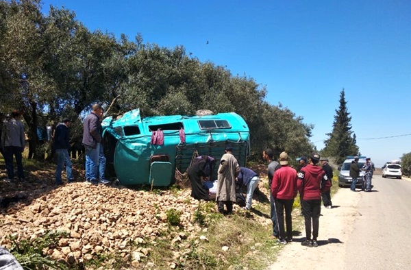 إصابة أزيد من 20 عاملة زراعية في حادثة سير نواحي القصر الكبير