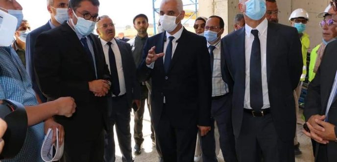 الاطلاع على تقدم أشغال ورش باء المركز الاستشفائي الإقليمي بوزان