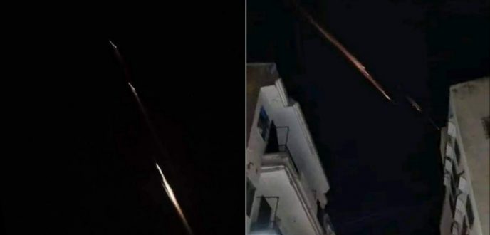 ظهور جسم غريب فوق سماء مدينة طنجة (فيديو)