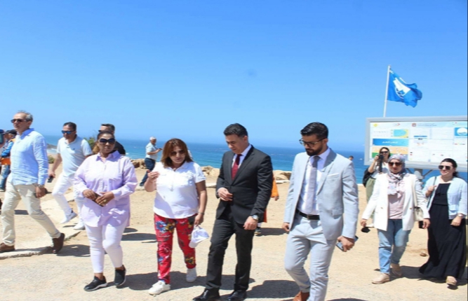 رفع اللواء الأزرق بشاطئ “با قاسم” و“أشقار” المطلين على المحيط الأطلسي غرب طنجة