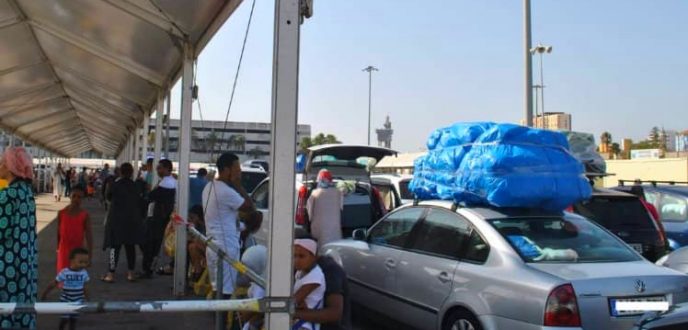 احتجاجات الجالية المغربية بموانئ اسبانيا