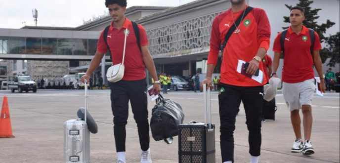 أسود الأطلس يرحلون الى اسبانيا لمواجهة الشيلي والبراغواي استعدادا لمونديال قطر