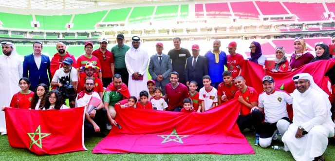 قطر تنظم فعالية خاصة بقادة مشجعي المنتخب المغربي لكرة القدم