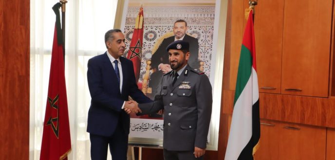 حموشي يستقبل القائد العام لشرطة أبوظبي بدولة الإمارات