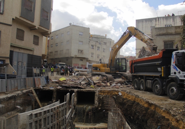 حماية طنجة من الفيضانات.. تقدم أشغال تهيئة واد الوردة بـ55 في المائة