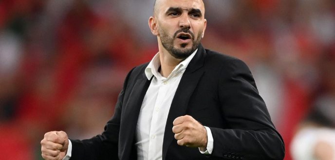 وليد الركراكي: فوز المنتخب المغربي على بلجيكا مفتاح التأهل إلى الدور الثاني