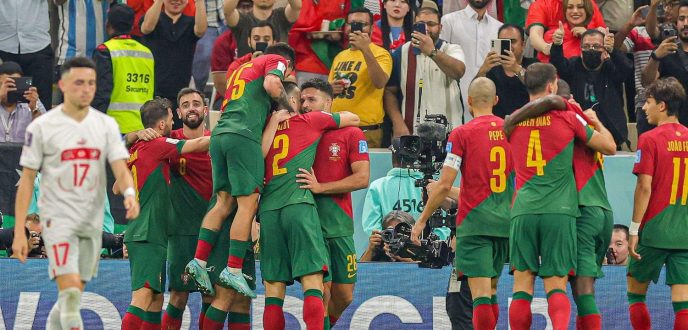 البرتغال تكتسح سويسرا بسداسية وتضرب موعدا مع المنتخب المغربي في ربع النهائي