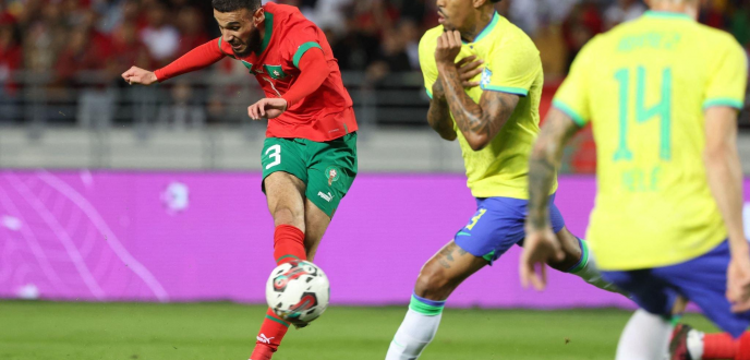 المغرب أول منتخب عربي ينتصر على البرازيل على مر التاريخ