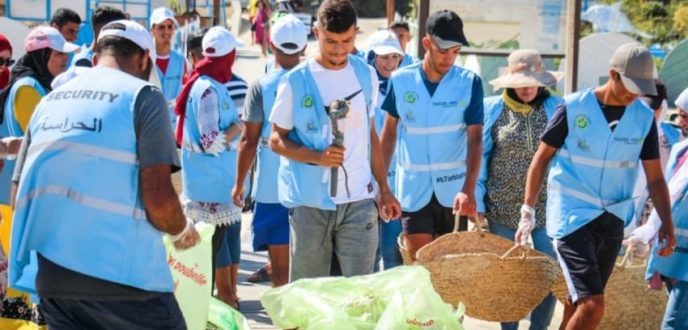حملة بحر بلا بلاستيك تحط الرحال بشاطئ الدالية ضواحي طنجة