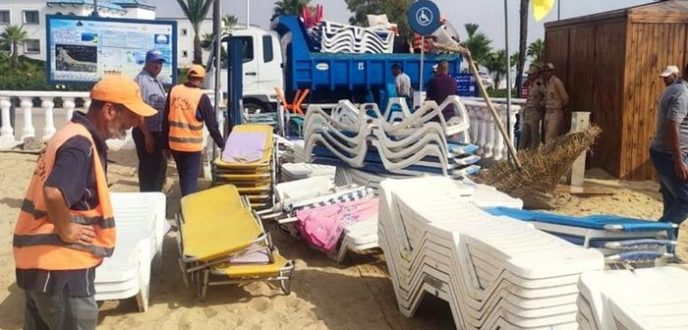 سلطات المضيق تشن حملات لمحاربة الاستغلال العشوائي للشاطئ