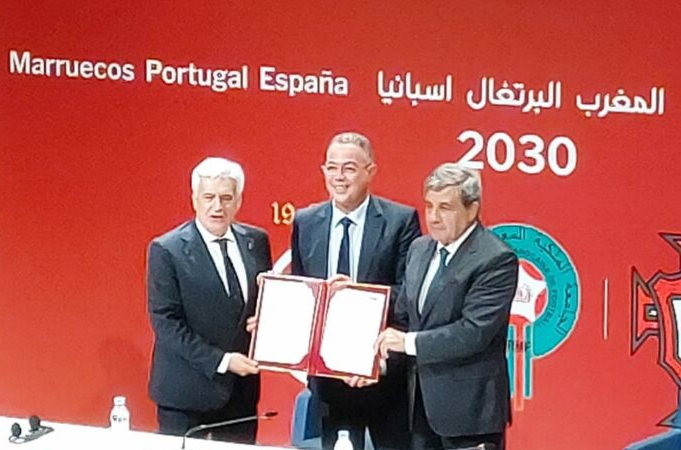 المغرب وإسبانيا والبرتغال يوقعون رسميا إتفاقية الترشيح المشترك لإستضافة مونديال 2030