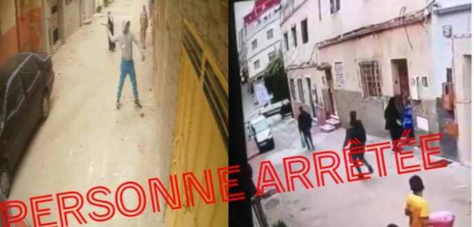 ايقاف جانح بطنجة ظهرا في شريط فيديو يعتدي على سيدة بالسلاح