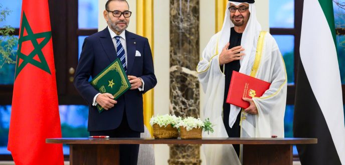 جلالة الملك ورئيس الإمارات يوقعان إعلانا نحو شراكة مبتكرة ومتجددة وراسخة بين البلدين