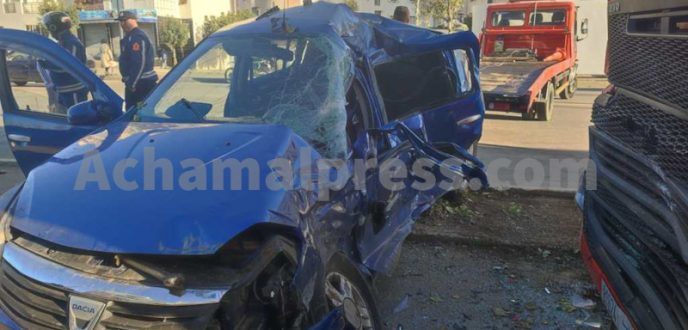 حادثة سير مأساوية تودي بحياة شخصين وتصيب آخرين بطنجة
