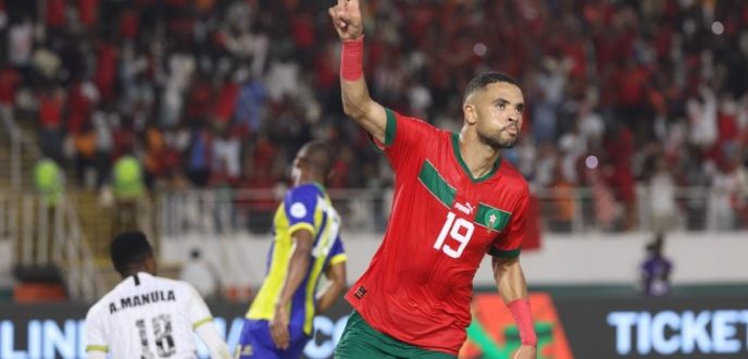 يوسف النصيري أول لاعب مغربي يسجل في 4 نسخ متتالية من الكان