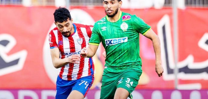 المغرب التطواني والرجاء البيضاوي يكتفيان بالتعادل الايجابي
