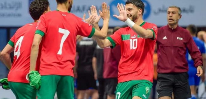 أسود الفوتصال يبصمون على بداية جيدة بفوزه على أنغولا (5-2)
