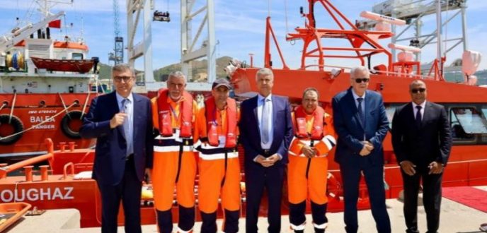 تشغيل زورق إنقاذ جديد يحمل اسم “البوغاز” بميناء طنجة المتوسط