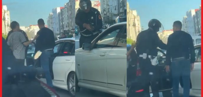 ولاية أمن طنجة تدخل على خط “فيديو” يوثق اشهار شرطي سلاحه على سائق سيارة