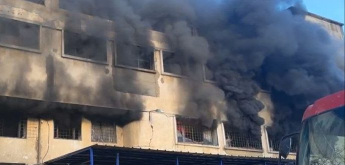 حريق مهول يلتهم وحدة انتاجية بطنجة