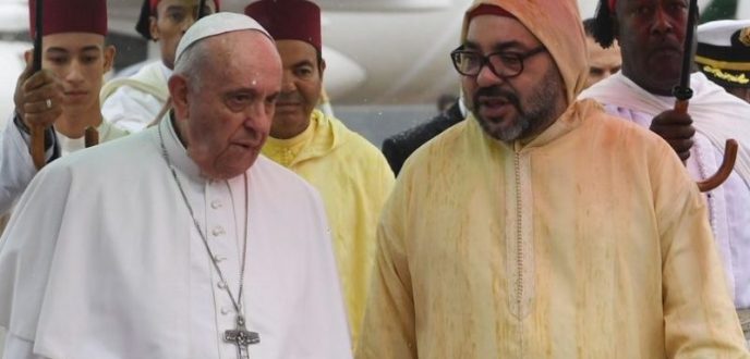 جلالة الملك محمد السادس يعزي في وفاة قداسة البابا فرانسوا الأول