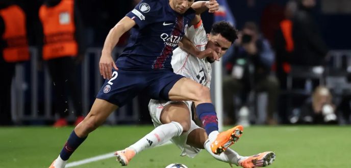 اليويفا يفرض عقوبة قوية على لويس دياز بعد تدخله العنيف ضد حكيمي