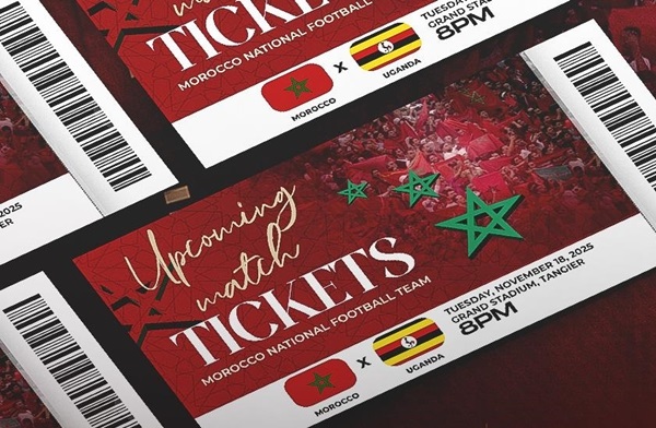 انطلاق عملية بيع تذاكر مباراة المنتخب الوطني أمام منتخب أوغندا بطنجة