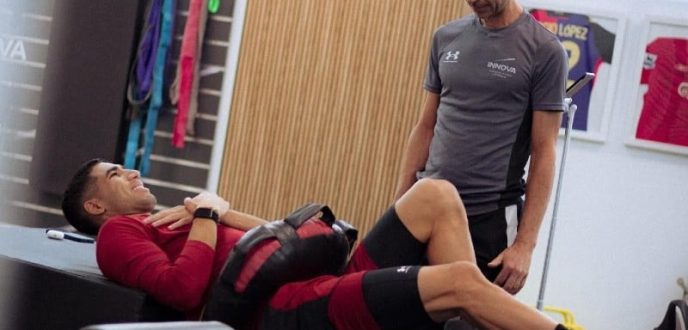 حكيمي يسارع الزمن من أجل استعادة لياقته البدنية قبل كان 2025