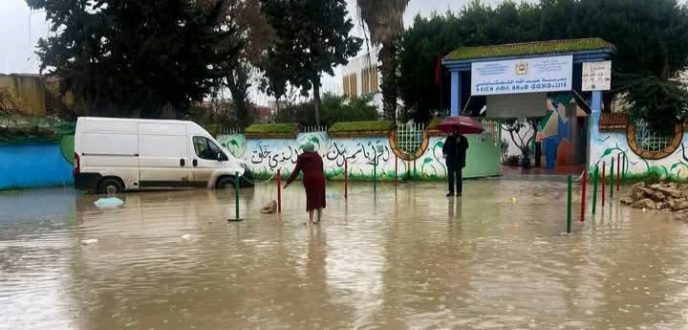 تعليق الدراسة بمدينة القصر الكبير لمدة أسبوع بسبب الفيضانات