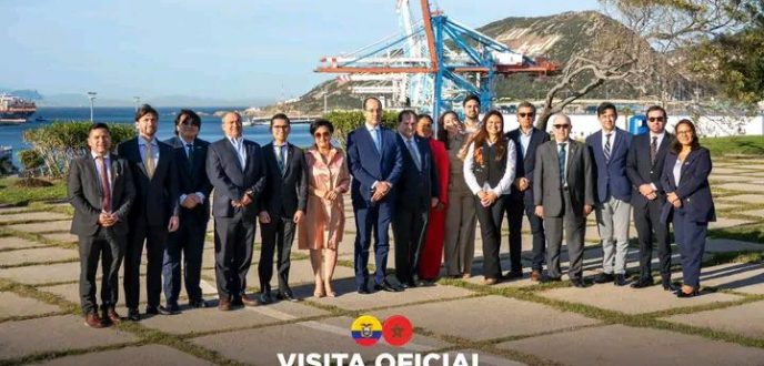 وزيرة خارجية الإكوادور تزور ميناء طنجة المتوسط لتعزيز الانفتاح على الأسواق الإفريقية