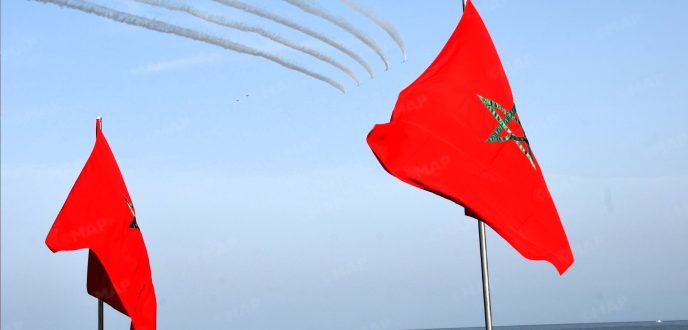 فرقة “المسيرة الخضراء” تُحول سماء المضيق ومرتيل إلى لوحة فنية بديعة