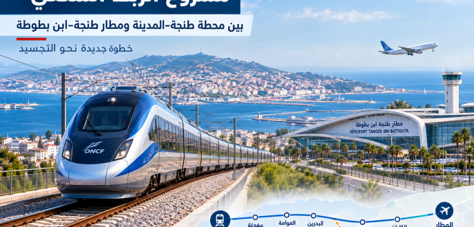 طلب عروض جديد يقرب مشروع الربط السككي بين طنجة ومطار ابن بطوطة من التنفيذ
