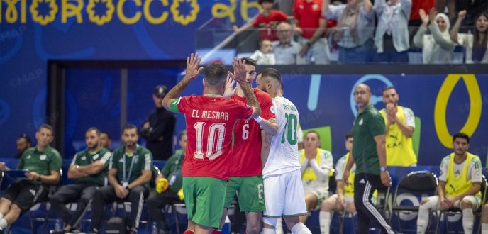المنتخب المغربي يكتسح نظيره الجزائري برباعية في افتتاح كأس إفريقيا للفوتسال